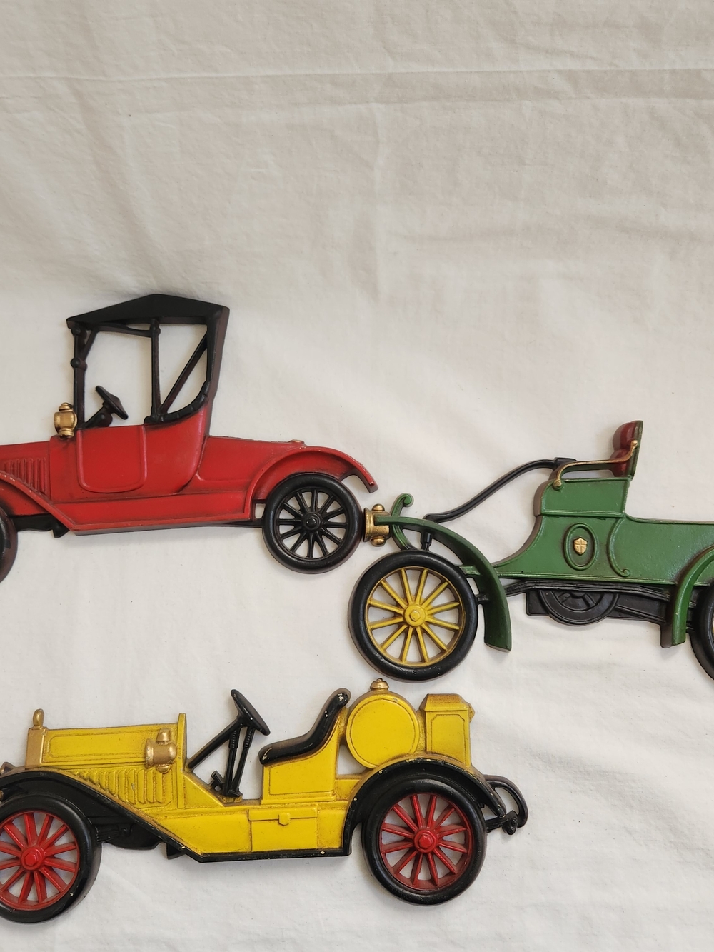 Vintage Sexton USA Antique Cars Wall Plaques